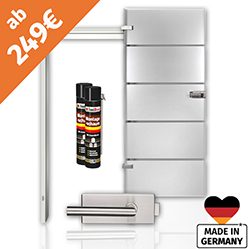 All Inkl. Komplettpaket Glastür mit Zarge & Beschlagsset ab 175€